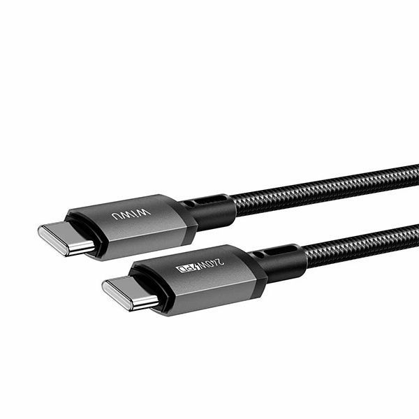 Кабель WIWU Titanlink USB-C to USB-C 240W 1.5m (Grey)